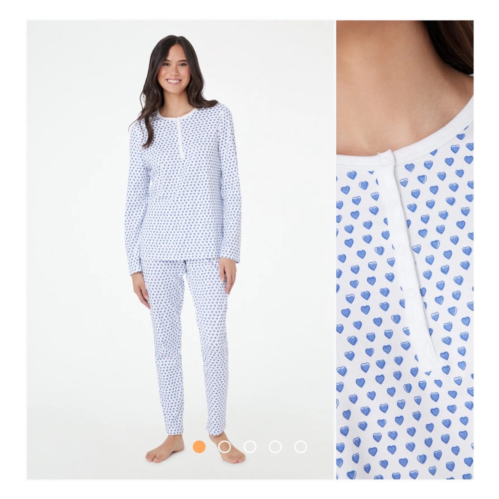 Roller Rabbit Blue Hearts Pajamas